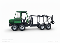 BITSMANN Trasportatore di Legname Compatto con Motore Diesel da 3,5 Tonnellate |   Mini Trasportatore di Legname con Pinza per Disboscamento Forestale, Garanzia di 1 Anno