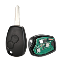 Clé télécommande à 2 boutons pour Renault Duster Modus Clio 3 Twingo DACIA Logan Sandero Kangoo 433MHz puce PCF7947/7946/4A