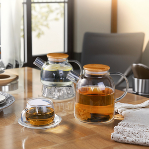 Chịu nhiệt ấm trà và cà phê chậu với vòi sử dụng nhà bình và bình thủy tinh rõ ràng nước ấm đun nước - Product Image 4