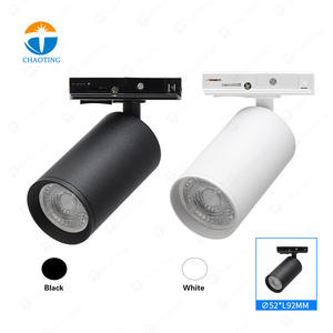 Projecteur de rail de plafond de boîtier en aluminium commercial 3 phases noir blanc GU10 MR16 éclairage de rail de <span class=keywords><strong>LED</strong></span> rotatif à 360 degrés - Product Image 2