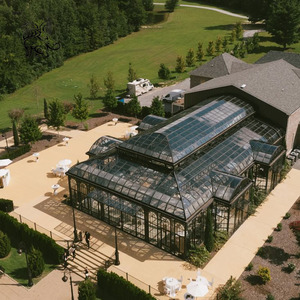 Véranda en verre décorative sur mesure BLVE, grande taille, pour jardin extérieur, serre avec toit à plusieurs niveaux, idéale pour les lieux <span class=keywords><strong>de</strong></span> mariage - Product Image 1