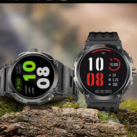 Montre connectée GPS AK17G pour l'extérieur, AMOLED, batterie grande capacité 400 mAh, appels Bluetooth, boussole, étanche IP68, montre de sport pour homme