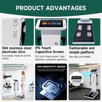 Measuring Instrument Weighing Scale BMI Fat Muscle Mass Analysis 8 Electrodes Body Fat Scale Body Analysis