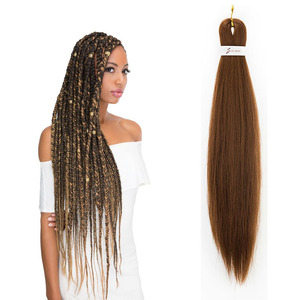 Ingrosso pretested Jumbo Ombre Crochet Yaki treccia sintetica capelli Pre stirati espressione treccia capelli alla rinfusa - Product Image 1