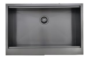 <span class=keywords><strong>Lavello</strong></span> da <span class=keywords><strong>Cucina</strong></span> in Acciaio Inox 2024 Nero, Vasca Singola Moderna Semi Incassata Quadrata Yf-3322zw, 5 Anni di Garanzia, Finitura Spazzolata CN;GUA - Product Image 3