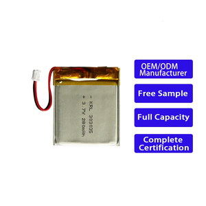 KC 인증 초박형 280mAh 3.7V 폴리머 리튬 배터리 셀 303035 파우치형 공장 직판 소형 다양한 기기용 - Product Image 1