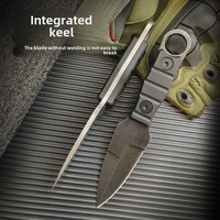 Cuchillo Táctico Ruso de Hoja Fija, Compacto y Versátil OEM para Defensa Personal, Utilidad, Supervivencia, Caza Táctica y Campismo al Aire Libre