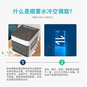 Mini Air Cooler 60W AC Powered Portable Cooling Fan Low Noise For Home Office Dormitory - Product Image 4