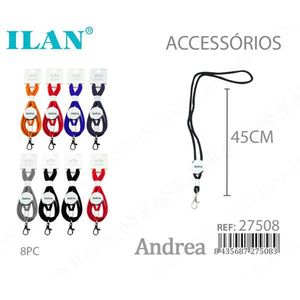 Cordino Personalizzato Ilan 45Cm con Porta Badge per Carta d'Identità - Product Image 3