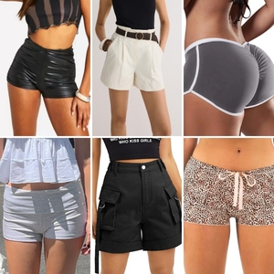 Shorts Casuales de Verano Usados al por Mayor para <span class=keywords><strong>Mujer</strong></span>, Holgados, Transpirables, a la Moda, Sexys, Color Personalizado, Se Acepta Logotipo del Cliente, Mezcla de Materiales - Product Image 3