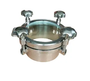 Manufacturer with sight glass sanitary Stainless steel Manhole Cover for tank