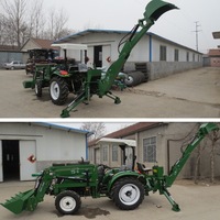 Traktor Heck montage Graben fräse Teich Graben fräse Baumaschinen Heck bagger/Farm Traktor Bagger lader