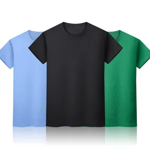 High Quality Custom Logo 100% Cotton Spandex Unisex Graphic Heavyweight round neck Men's t shirts
