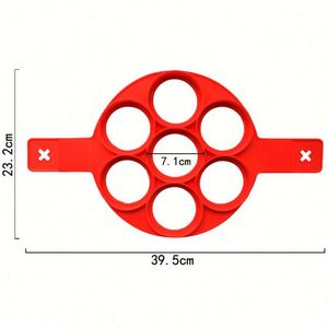 Moule à gâteau en silicone écologique à 7 cavités, forme cœur et œuf, outil de cuisson OEM/ODM - Product Image 2