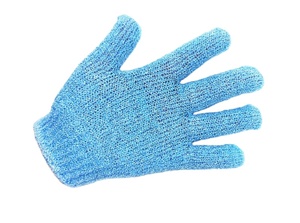 Five Fingers Separate Long <b>Sponge</b> Nylon Quality Color Cleaning Ability Excellent Skincare Body Exfoliating Gloves Simple - Product Image 4