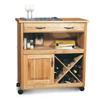 Petite Table d'île de cuisine moderne personnalisée avec tiroir sur roulettes