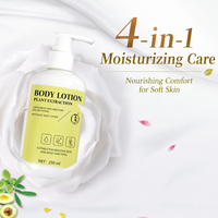 Lotion corporelle hydratante bio MiiGuu à l'avocat 4-en-1 - Hydratation intense, nourrit les peaux sèches, absorption rapide, convient aux peaux sensibles