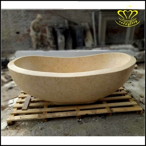 Design moderno mármore natural banheira <span class=keywords><strong>1</strong></span> pessoa forma oval massagem spa função incluída para banheiro cozinha do hotel Villa Park uso - Product Image 3