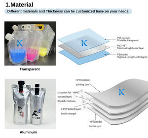 Bolsa de boquilla, líquido <span class=keywords><strong>para</strong></span> limpiar el parabrisas del coche, bolsa de embalaje portátil, tabletas de líquido <span class=keywords><strong>para</strong></span> coche, 5L, plástico personalizado transparente - Product Image 6