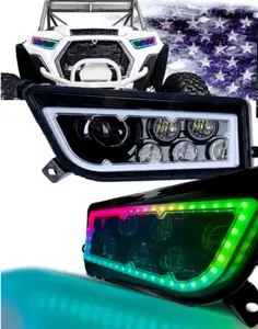 Polaris General, Polaris RZR 900s, Polaris razor 1000 XP 터보와 호환 가능한 세관 RZR LED 헤드 라이트