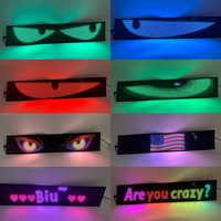 Letrero LED para coche, Panel de matriz LED programable, pantalla Flexible, Mensaje, señal de desplazamiento, Control de aplicación para coches, tienda, Bar, fiesta
