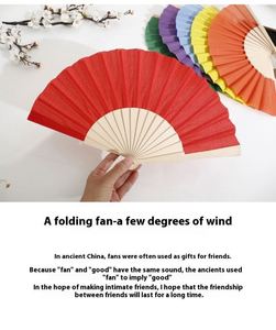 Abanico de mano de madera español personalizado con estampado de seda, estilo antiguo, artesanía de bambú, patrón de arte popular, modelo para promociones - Product Image 5