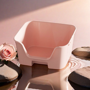Extra Large <b>Cat</b> <b>Litter</b> Box Rectangle PP Material Splash Proof Open Design For Fat <b>Cats</b> And Feline Needs - Product Image 3