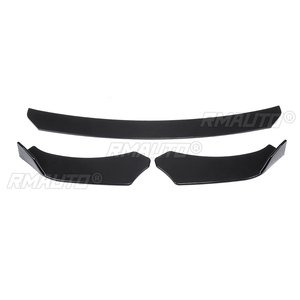 Black Univesal Car Front Bumper <b>Splitter</b> Lip Diffuser Protector Cover Guard for Hyundai for Veloster 2012-2020 ABS Bumper Lip - Product Image 2