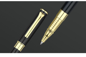 Elegant 0.5mm <b>Gel</b> <b>Pen</b> for Business Custom Logo & Golden Silhouette Design Cute Style Red & <b>White</b> Writing Office Gifts Metal - Product Image 3