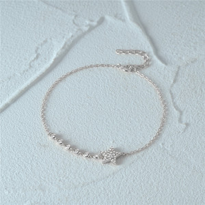 CANNER Nouveau Bracelet en Argent Sterling S925 avec Zircon 5A, Bijou Plaqué Or 18 carats, Breloque Étoile Ronde, Cadeau pour Femme - Product Image 3