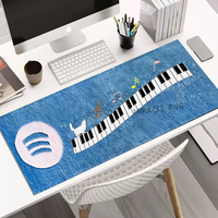 Tapis de sol multicolore pour clavier, tapis d'herbe irrégulier vert, chambre à coucher, nouveauté, TAILLE PERSONNALISÉE, tapis moelleux et duveteux à fleurs, tapis de sol touffu