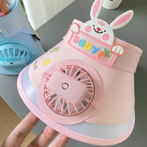 Yeni çocuk güneş şapkaları, yaz havai güneş şapkaları hayranları ile ultraviyole ışınları engellemek ve erkek güneş şapkaları - Product Image 3