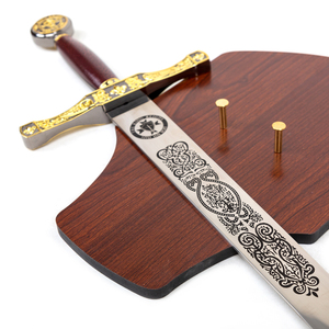 Épée <span class=keywords><strong>Excalibur</strong></span> du roi Arthur, 105,5 cm, manche en cuir rouge, épée décorative non affûtée - Product Image 5