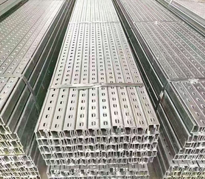 Profilé en C galvanisé pour support sismique – pour panneaux solaires photovoltaïques, chemins de câbles, canaux en U, supports de conduits, supports de câblage (taille personnalisée) - Product Image 5