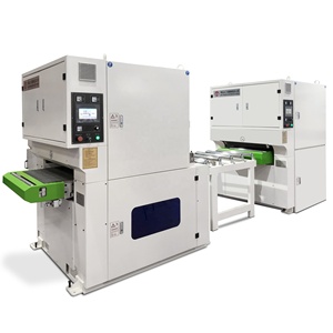 Maquinaria para carpintería Calibración automática de MDF de <span class=keywords><strong>madera</strong></span> maciza Pulido superior e inferior Lijadora de banda ancha - Product Image 1