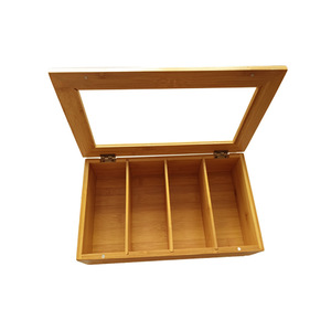 Venta directa de fábrica de cajas de té de bambú natural, cajas de almacenamiento multifuncionales para el hogar, naturales y ecológicas. - Product Image 3