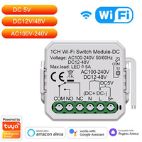 Modul Saklar Smart Dry Contact WiFi/Zigbee 2CH Smart Home DIY Breaker Relay DC 12-48V AC 100-240V Kompatibel dengan Alexa Google Home