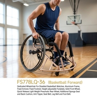 Fauteuil roulant de sport manuel en alliage d'aluminium léger, fauteuil roulant de sport sur mesure pour les matchs des personnes handicapées