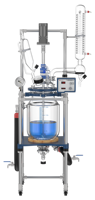 Réacteur à double enveloppe en verre Greatwall 20L, grande capacité, transparent, pour fermentation biologique, 110V-240V