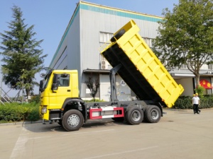 Kullanılan Sinotruck 10 tekerlek DAMPERLİ KAMYON 336 371HP 10 lastikler 40Ton Howo 6X 4 damperli kamyonlar Howo ikinci el araba - Product Image 4