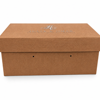 Boîte cadeau rigide magnétique pliable en carton texturé marron imperméable avec logo personnalisé pour les cadeaux de mariage, emballage de bijoux