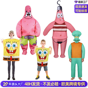 Disfraz de Bob Esponja, Mono para Adultos Unisex, Disfraz de Personaje de TV para Halloween - Product Image 4