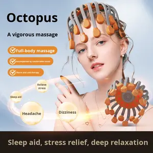 Cao cấp Bạch tuộc da đầu massager đầu gãi công cụ và linh hồn khai thác thiết bị thể loại đầu massager - Product Image 3
