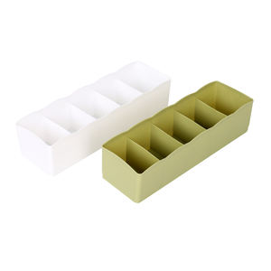 Aufbewahrung sbox für Socken mit fünf Einsätzen Stapelbarer Schrank Unterwäsche-<span class=keywords><strong>Organizer</strong></span>-Schublade Unterwäsche-Kunststoff box für Schlafzimmer - Product Image 6
