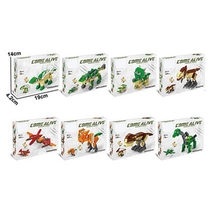 Juego <span class=keywords><strong>de</strong></span> Bloques <span class=keywords><strong>de</strong></span> Construcción <span class=keywords><strong>de</strong></span> Dinosaurios Transformables 8 en 1, 3 Vías, 725 Piezas, Dinosaurio Guerrero con Armadura, Juguete <span class=keywords><strong>de</strong></span> Construcción para Niños - Product Image 6