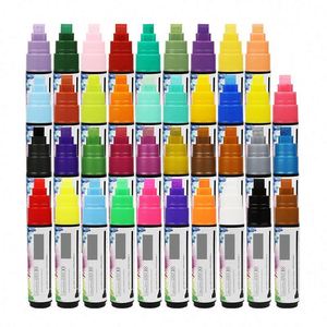 Marcadores Líquidos de Fibra con Logotipo Personalizado, Juego de Rotuladores de Tiza con Punta Reversible Borrable para Escritura y Pintura Promocional - Product Image 1