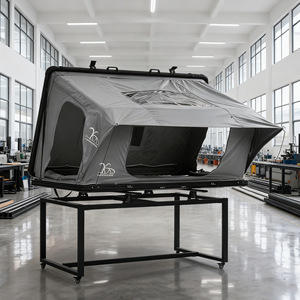 Carpa de Techo para Auto, Carcasa Rígida de Aleación de Aluminio, Plegable, Impermeable, Resistente al Viento, para Tres Estaciones, Una Habitación, Tela Oxford, Tipo Extendido - Product Image 1