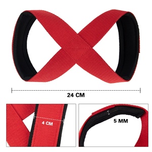 Correas <span class=keywords><strong>de</strong></span> Muñeca Antideslizantes en Forma <span class=keywords><strong>de</strong></span> 8 para Entrenamiento en Gimnasio, Levantamiento <span class=keywords><strong>de</strong></span> Pesas y Peso Muerto - Product Image 4