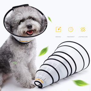<span class=keywords><strong>Post</strong></span>-OP Halskrause für Hunde, weicher Kunststoffkragen mit Bändern, umweltfreundlich, verhindert Lecken von Wunden nach dem Neutering/Entfernung von Hoden oder Brüsten - Product Image 1
