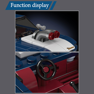 Car Model Mini Famous Car Model Sports Car Racing Car Eight-Grid Car Children's Educational Assembly Building <b>Block</b> Toy - Product Image 5